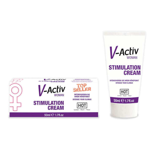 V-Activ for Woman cream, for stimulating the clitoris, intense orgasm and increasing women's libido, 50 ml